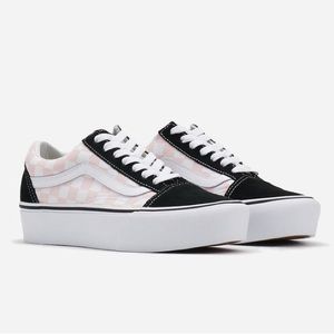 Vans Old Skool Checkered Platform Shoes